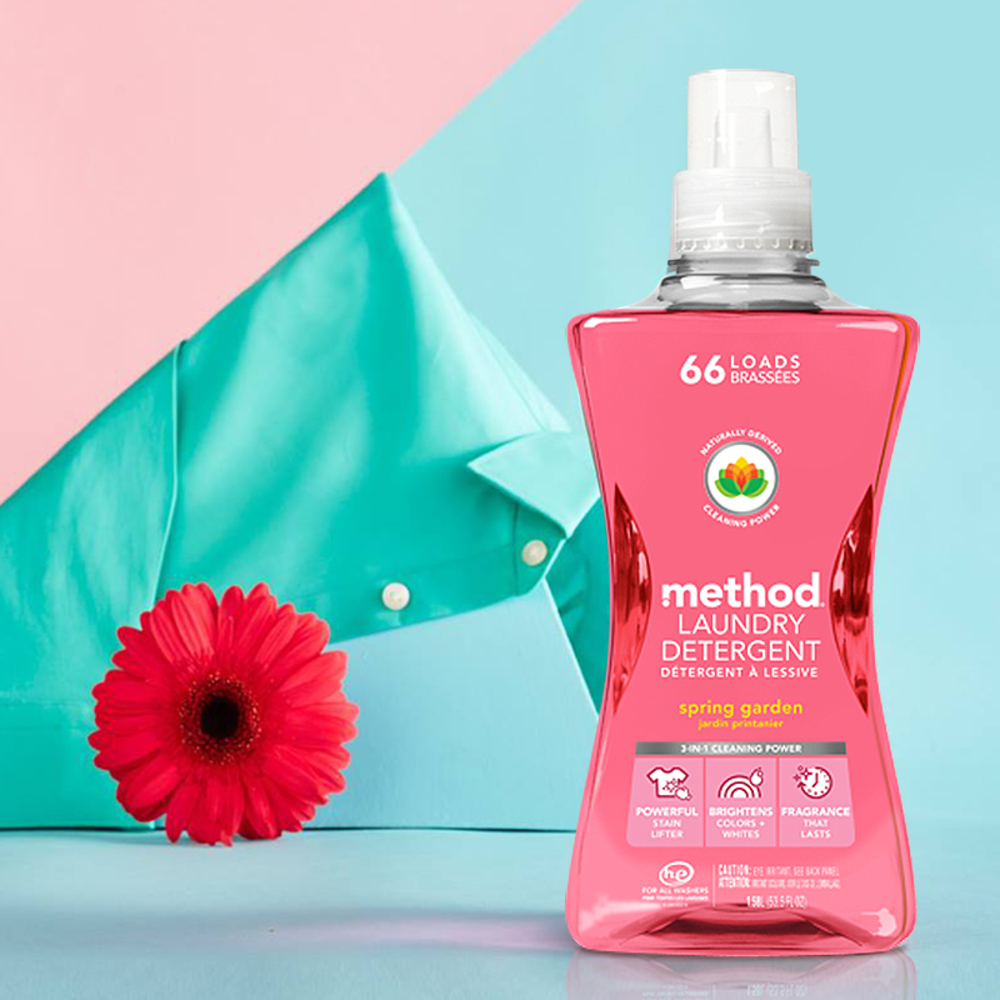 Method美則 4倍濃縮香水洗衣精 春天的花園1580ml 缺貨中 Method 美則 愛市集 愛飯團 愛飯團
